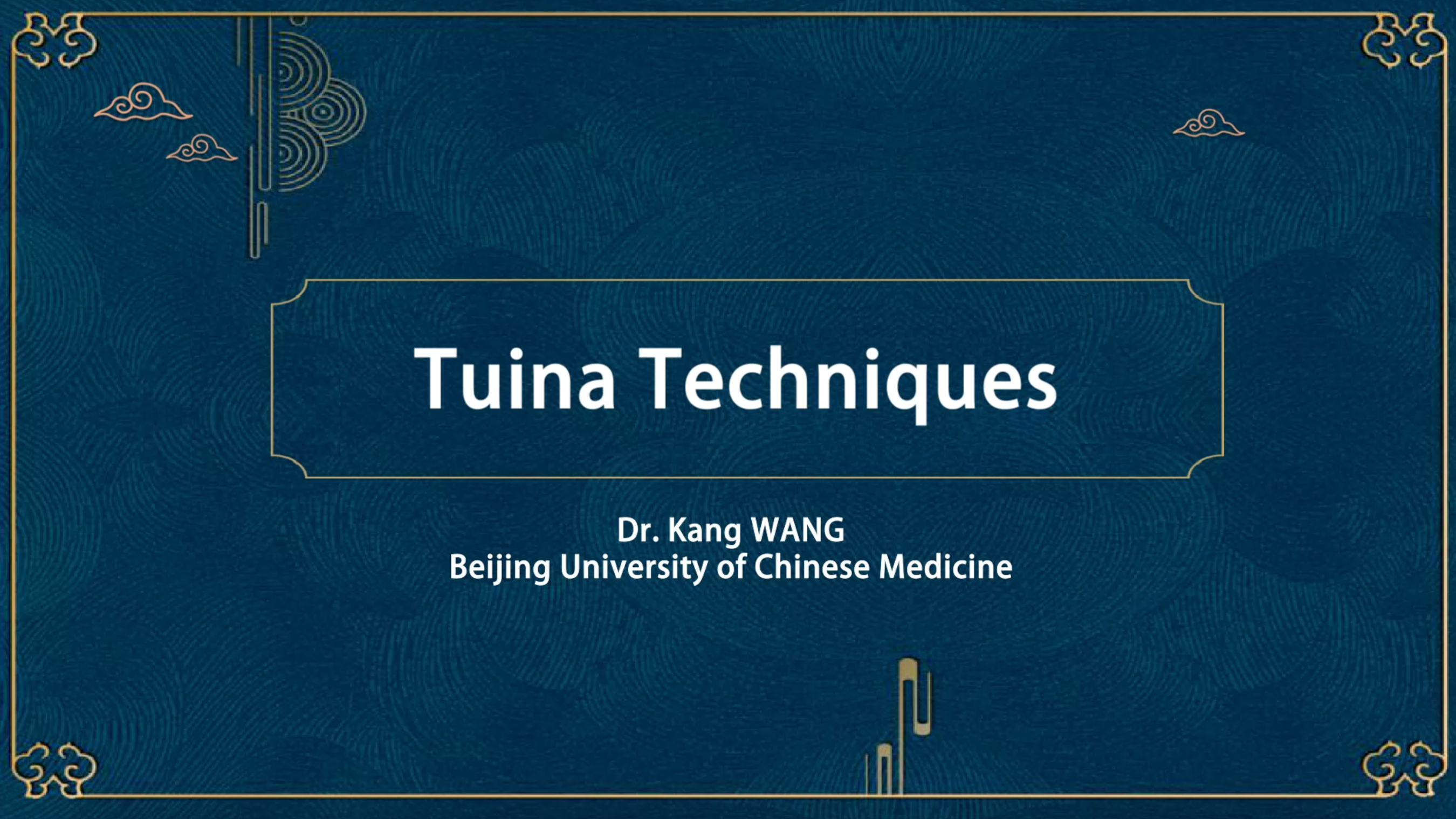 Tuina Techniques-Wang Kang