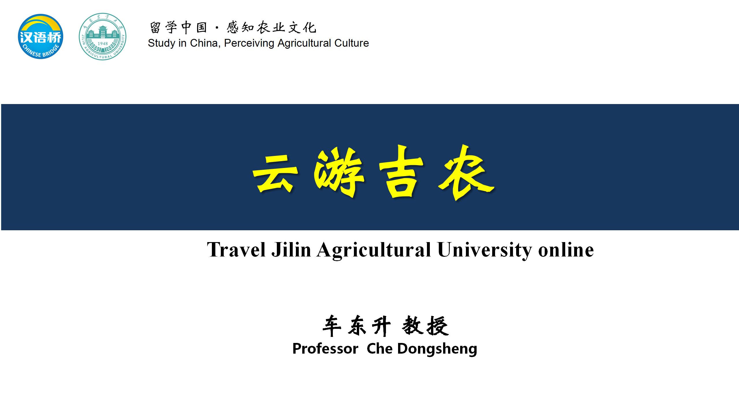 Travel Jilin Agricultural University online