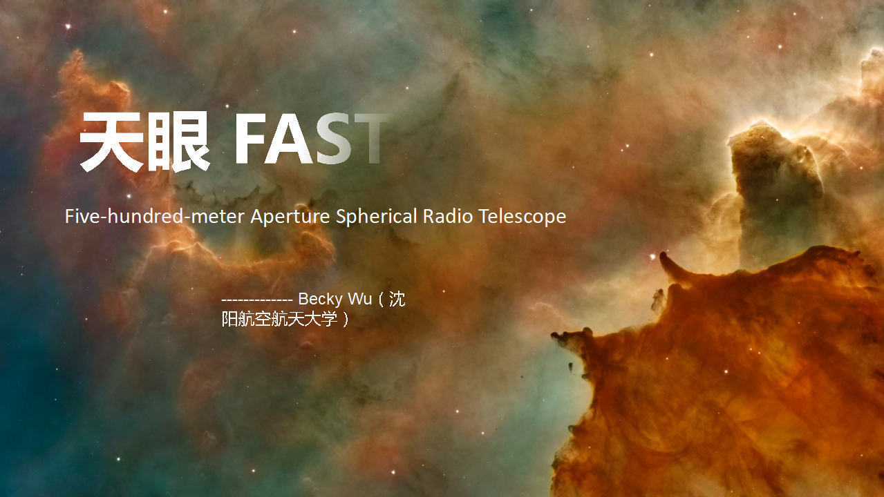 FAST Sky Eyes FAST Five-hundred-meter Aperture Spherical Radio Telescope