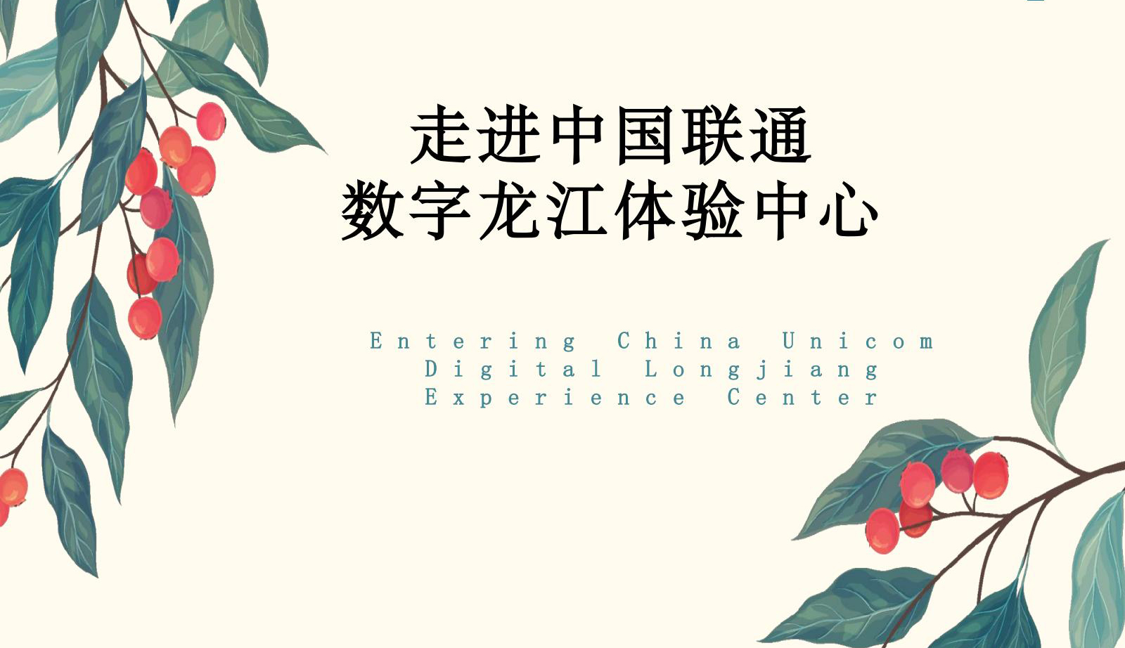 Entering China Unicom Digital Longjiang Experience Center