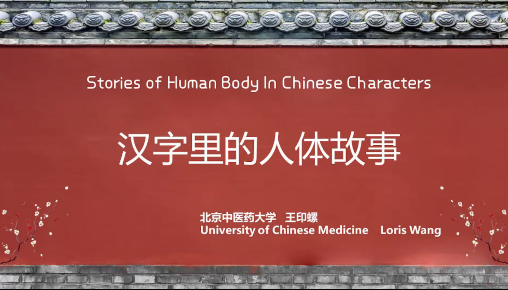 Wang yinluo+Stories of Human Body In Chinese Characters-王印螺