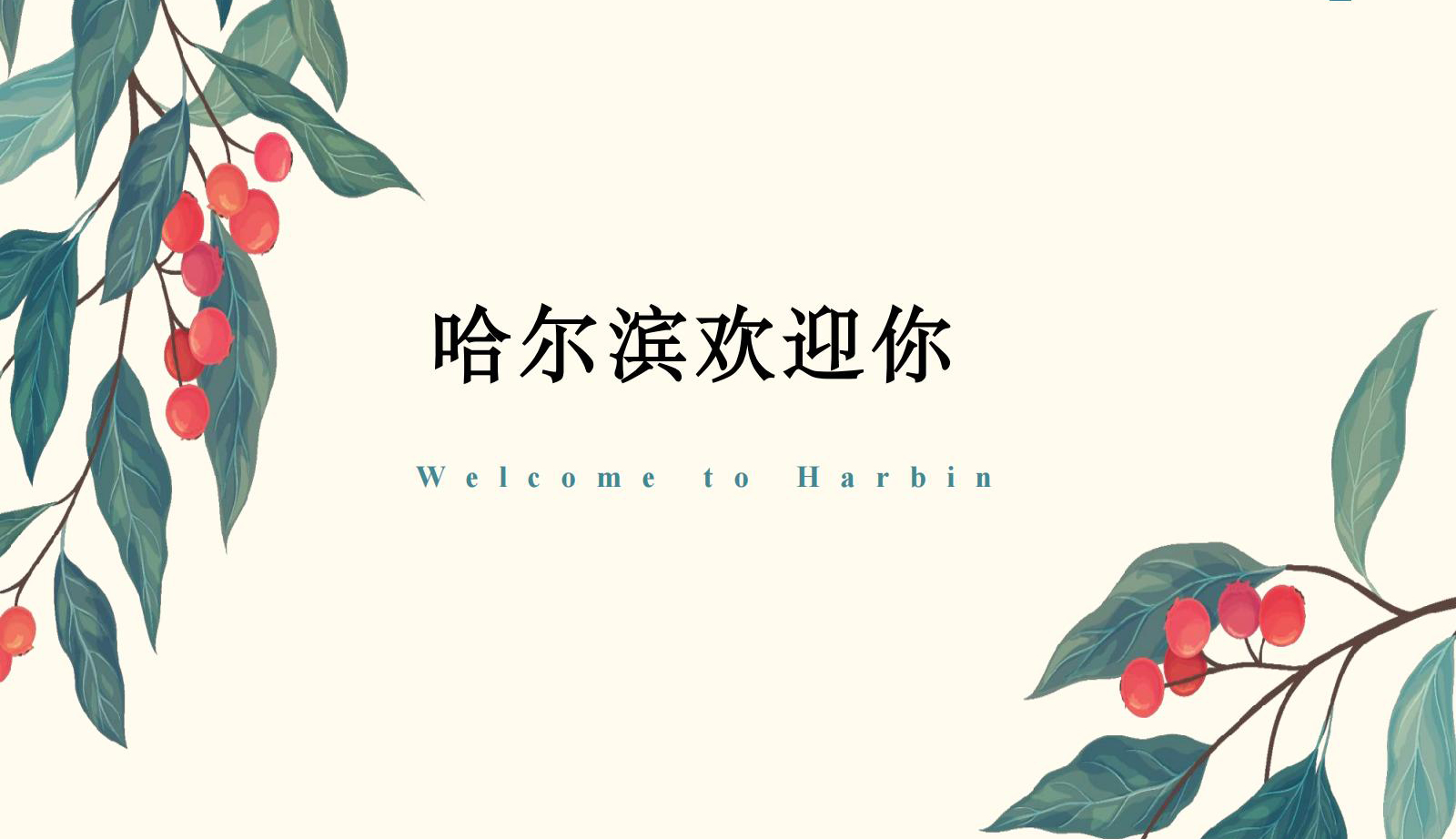 Welcome to Harbin