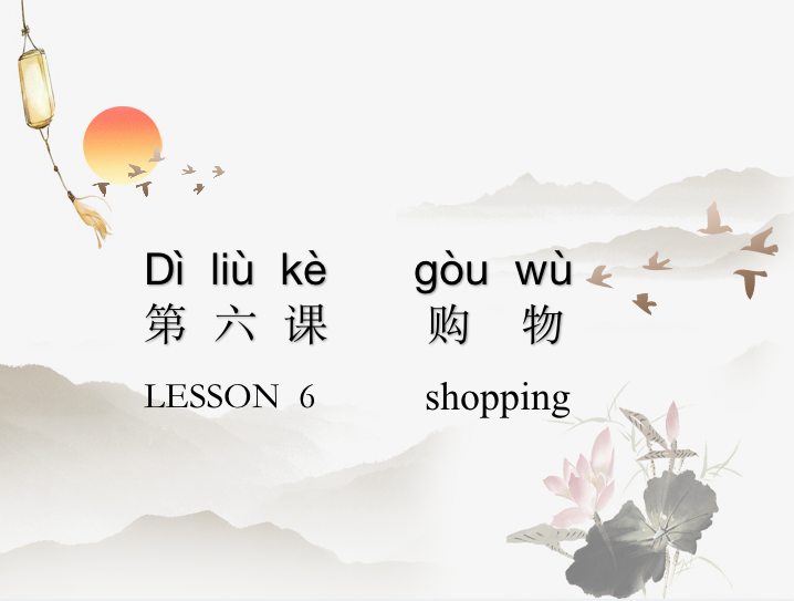 Basic Chinese Lesson 6