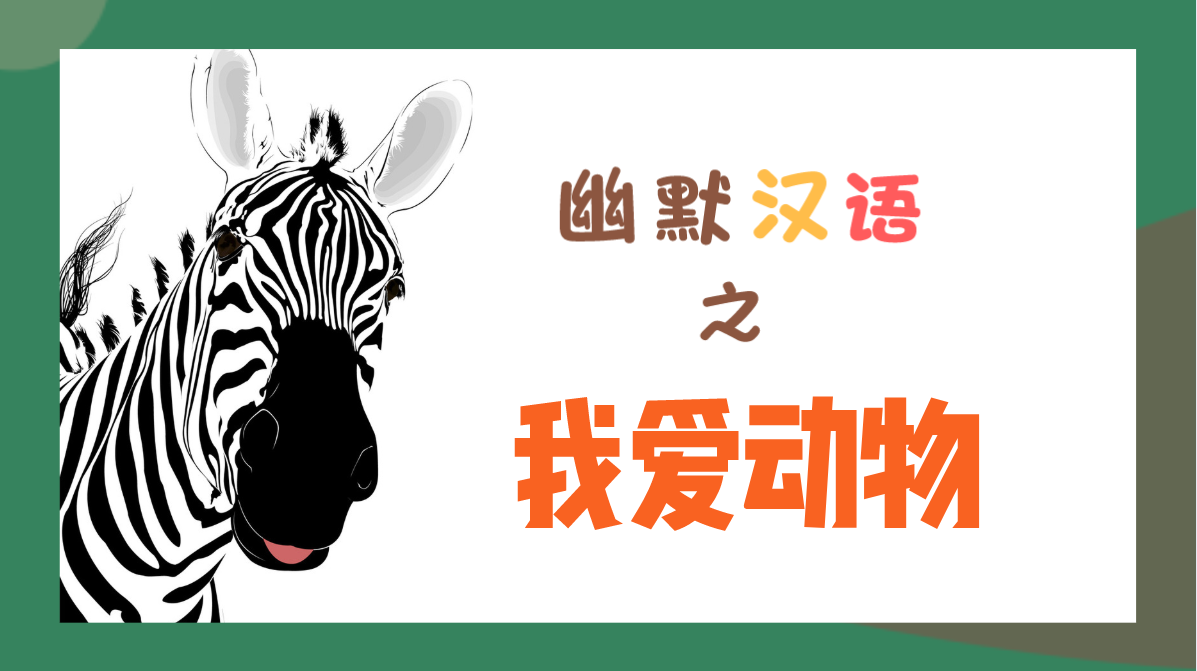 Humorous Chinese -I Love Animals