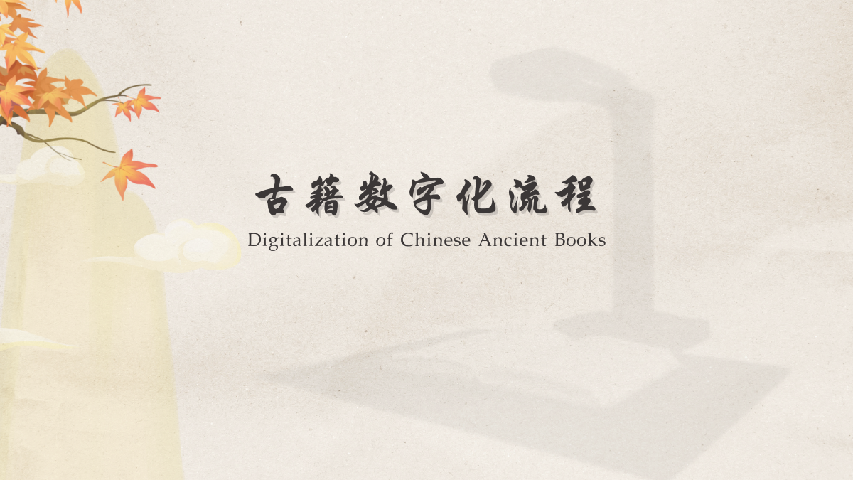 Lecture 6 Procedures of Ancient Book Digitization