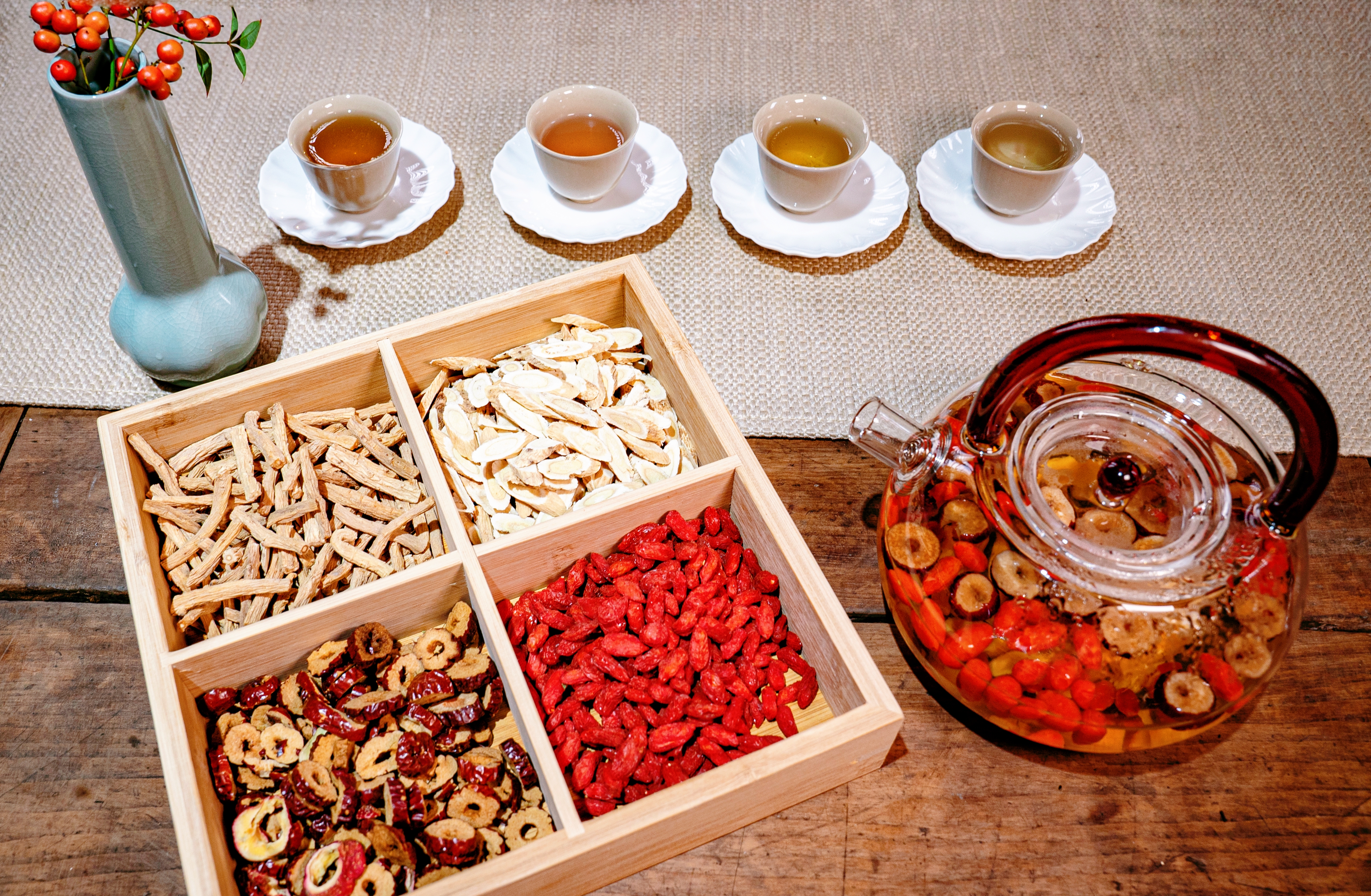 оздоровительный чай целебных трав китайской медицины с долгой историей