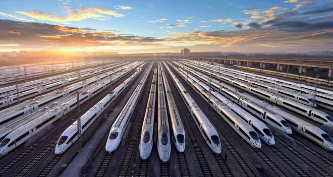 Trem de alta velocidade na China