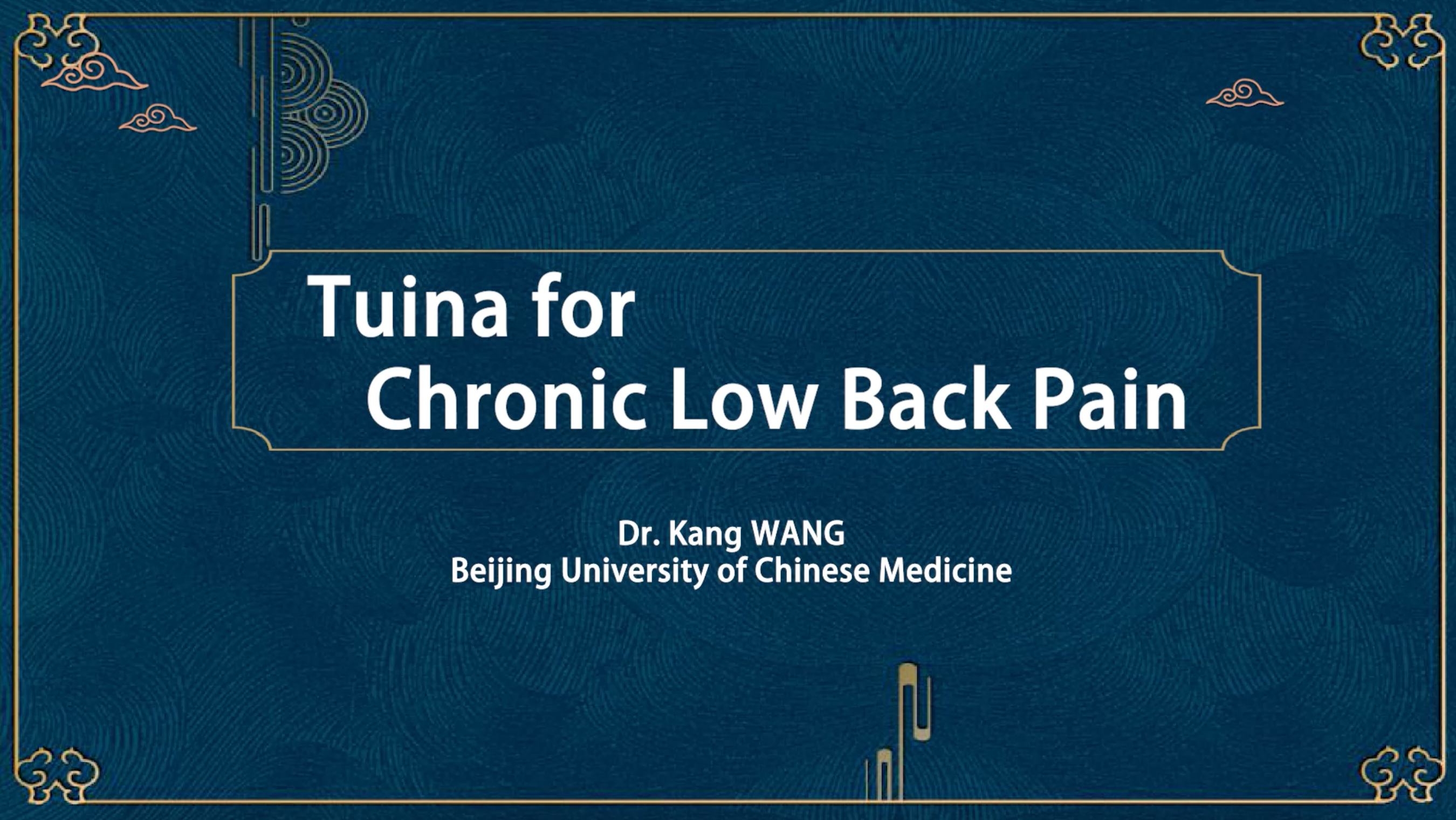 Tuina for Chronic Low Back Pain-Wang Kang