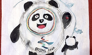 北体-熊猫照镜子看到冰墩墩——高井 理美，日本