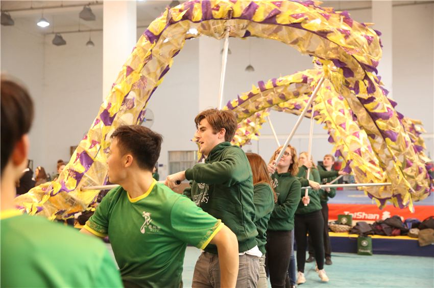 The Students Trying the Dragon Dance.JPG